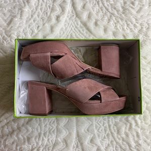 Sam Edelman Suede Jayne Heeled Sandal